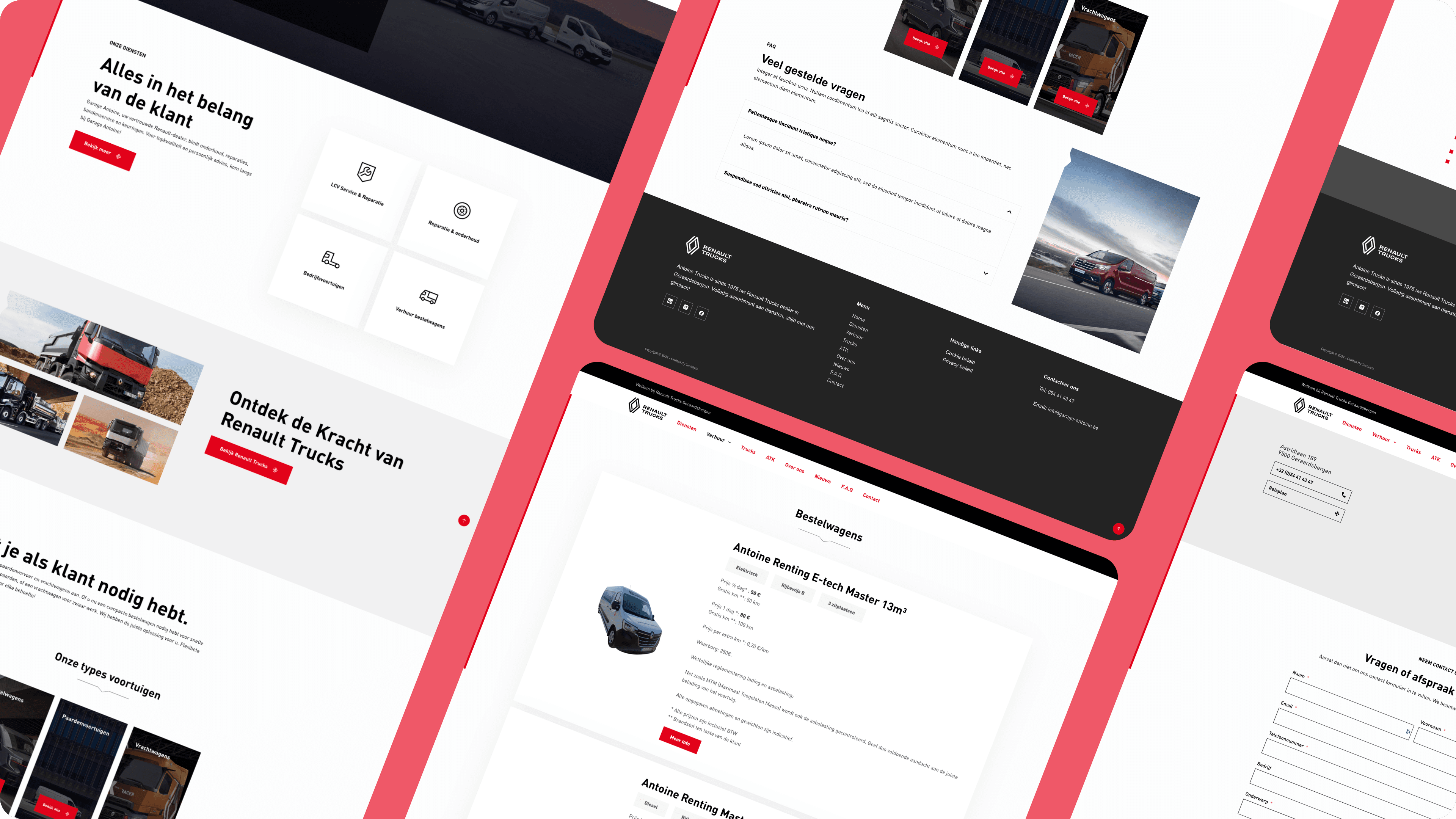 Website showcase Garage Antoine